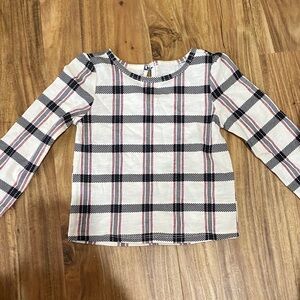 Wonder Nation Plaid Long Sleeve Shirt - Black, White, and Pink
